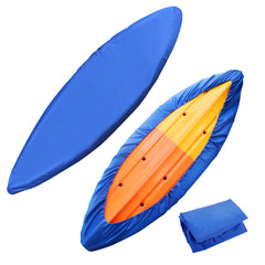 Relaxyee front view of blue kayak cover protecting hull and fittings