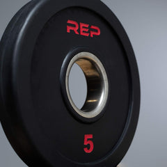 REP plate close-up showing low-odor rubber texture that protects floors and reduces noise