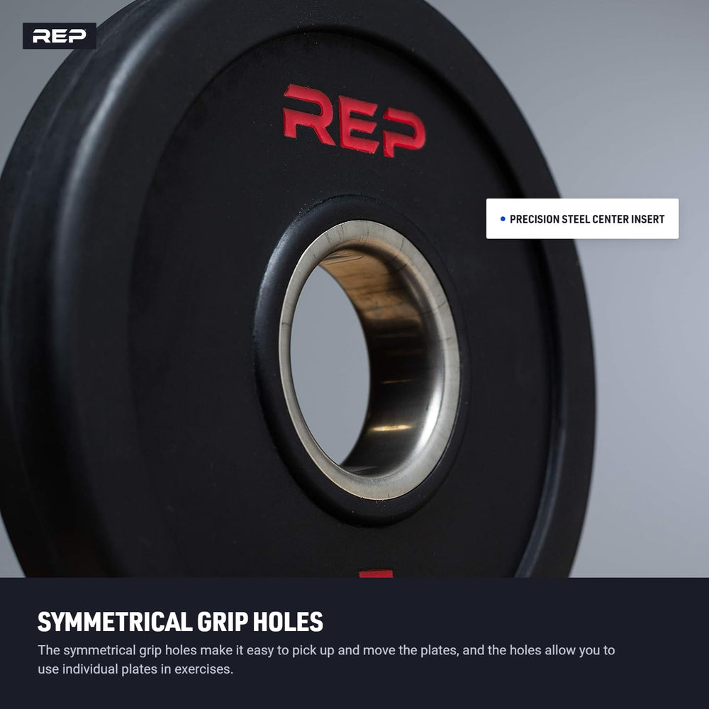 REP plate showing integrated handle for safe carrying and accessory movements