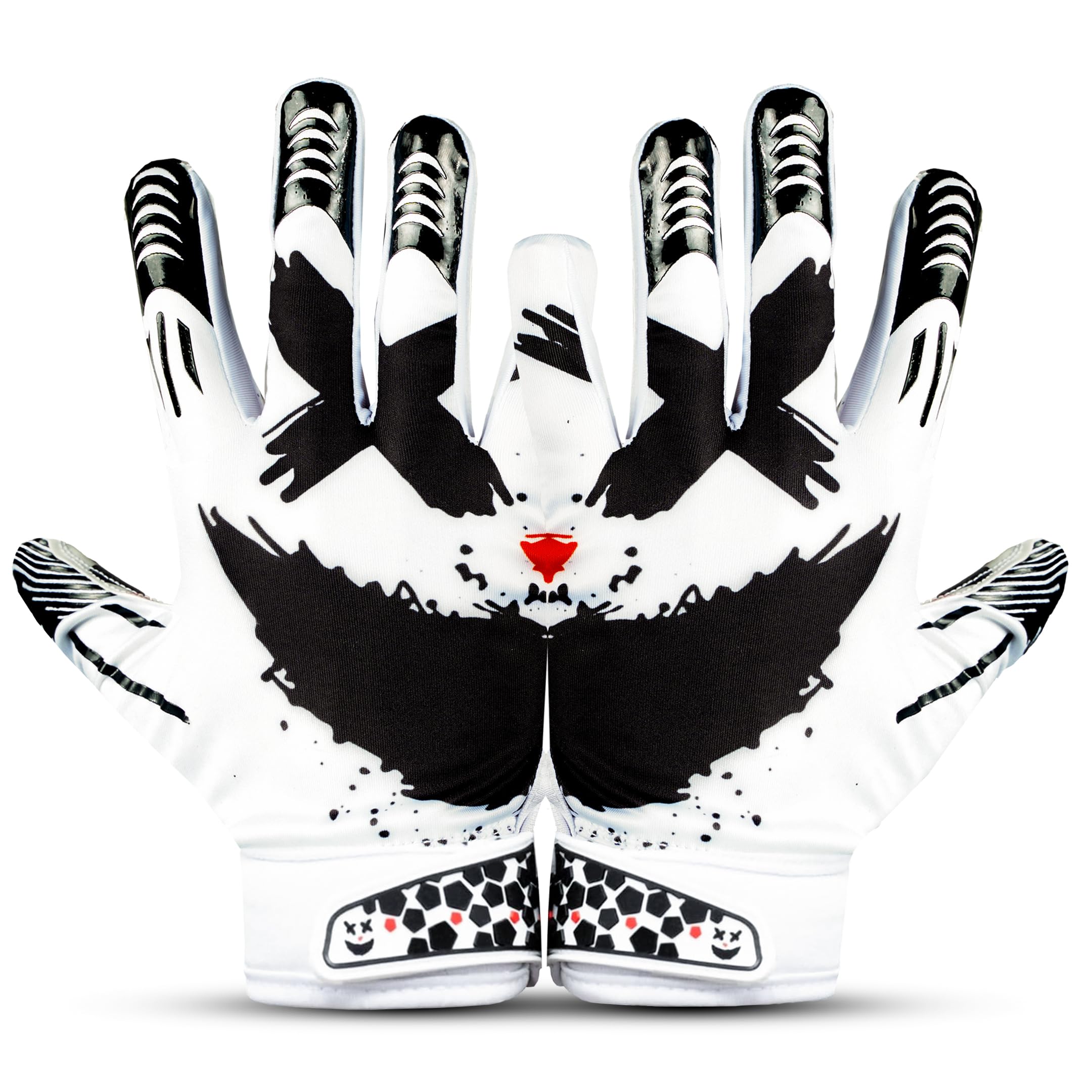 Repsters Jester White front view showing glove design and branding benefit improved recognition