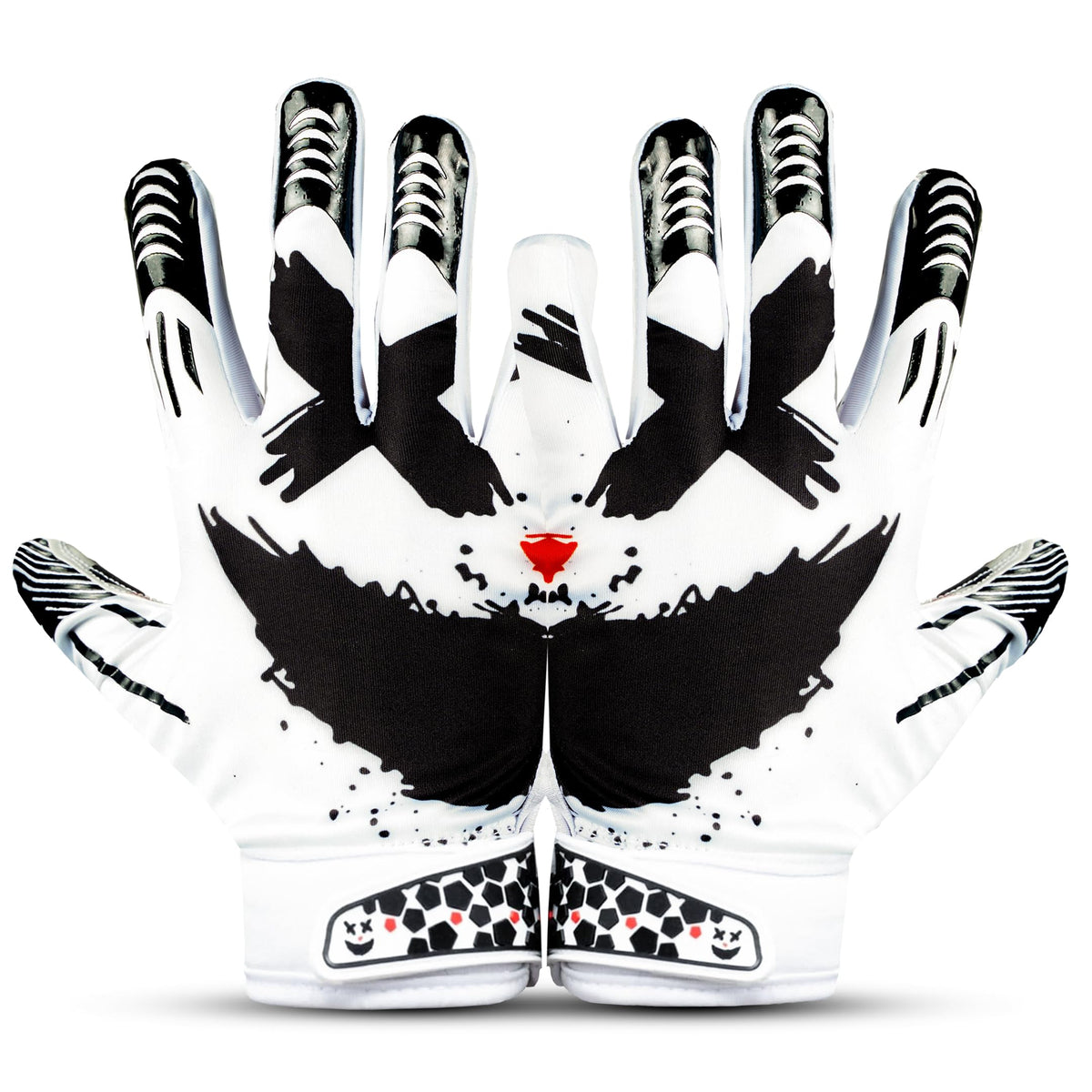 Repsters Jester White front view showing glove design and branding benefit improved recognition