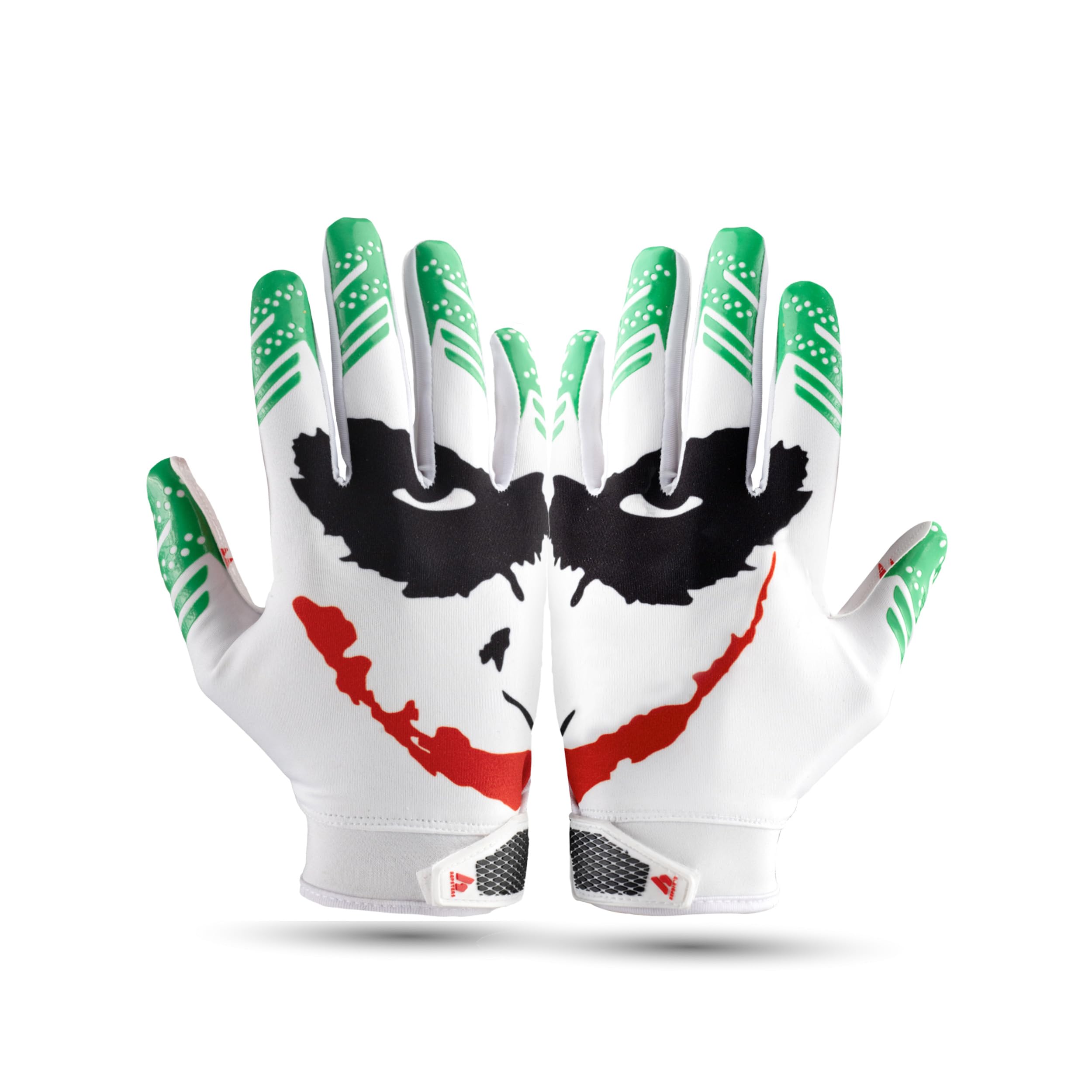 Repsters close-up of sticky palm texture for improved catch security and control