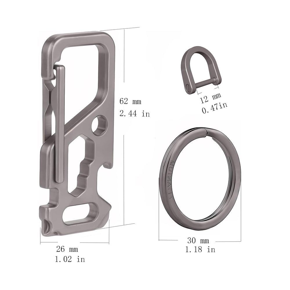 ResafeLy D-ring holding multiple keys for organized everyday carry benefit