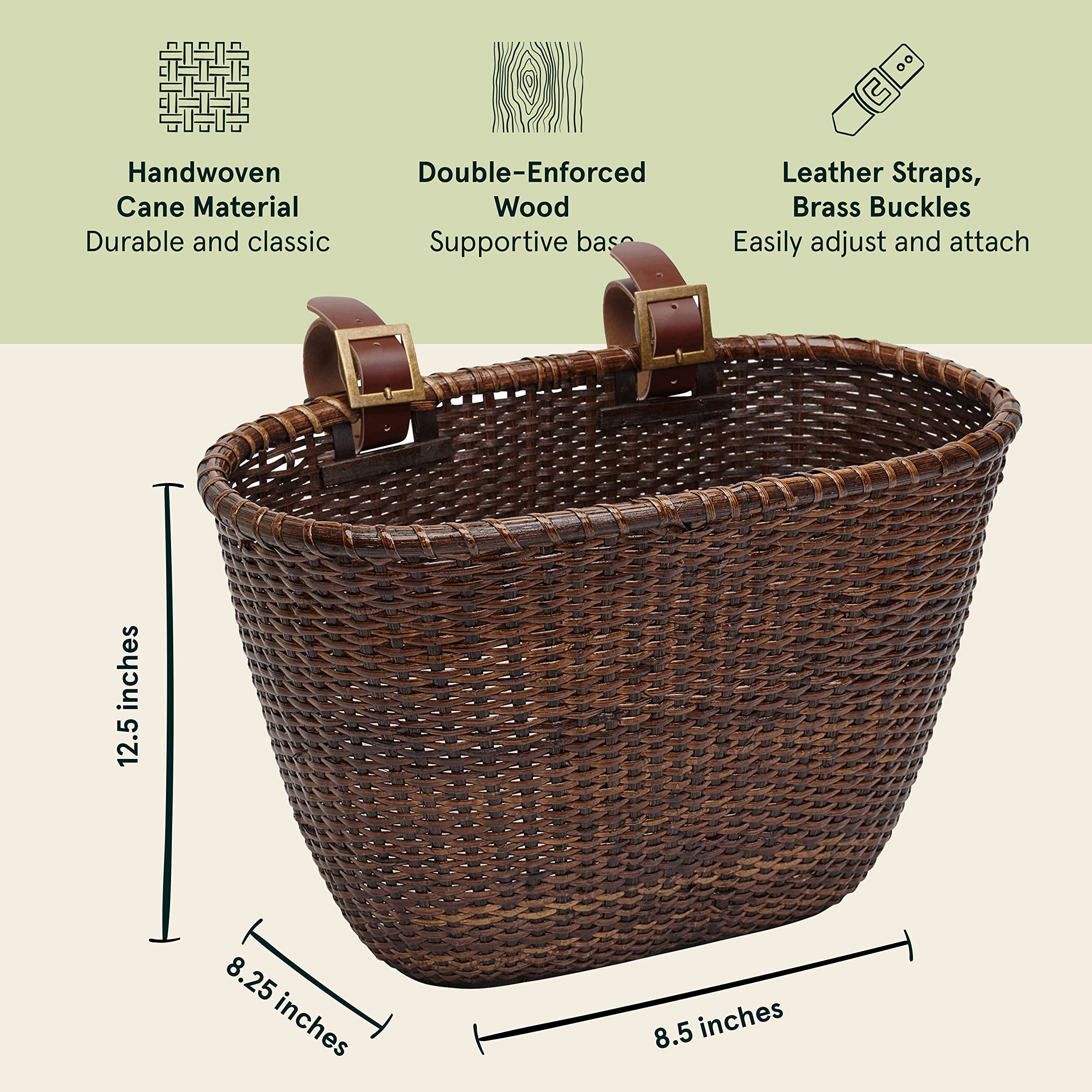 Retrospec basket mounted on bike in city setting showing stylish commuter use