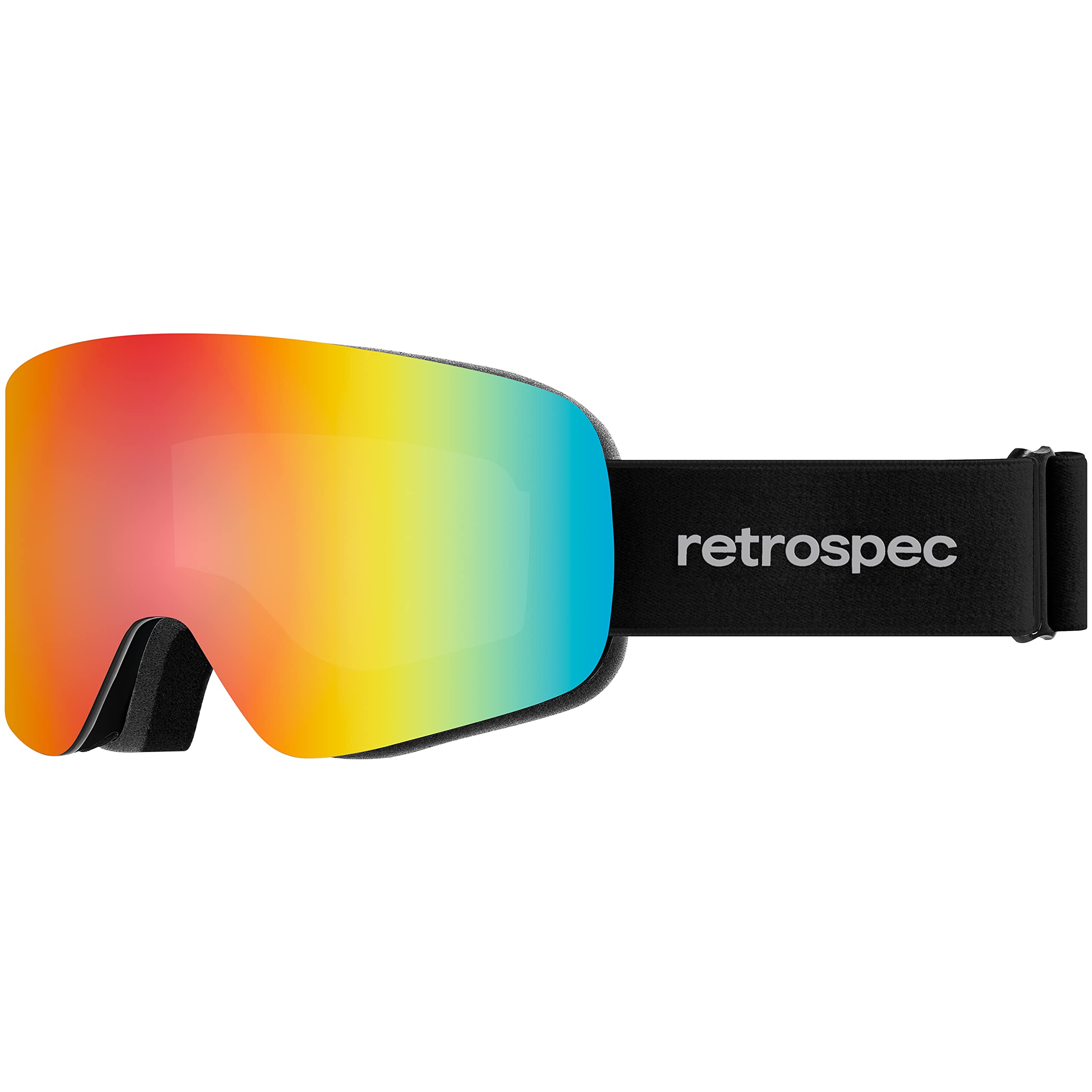 Retrospec Flume lens close-up showing magnetic snap-in edge and clarity