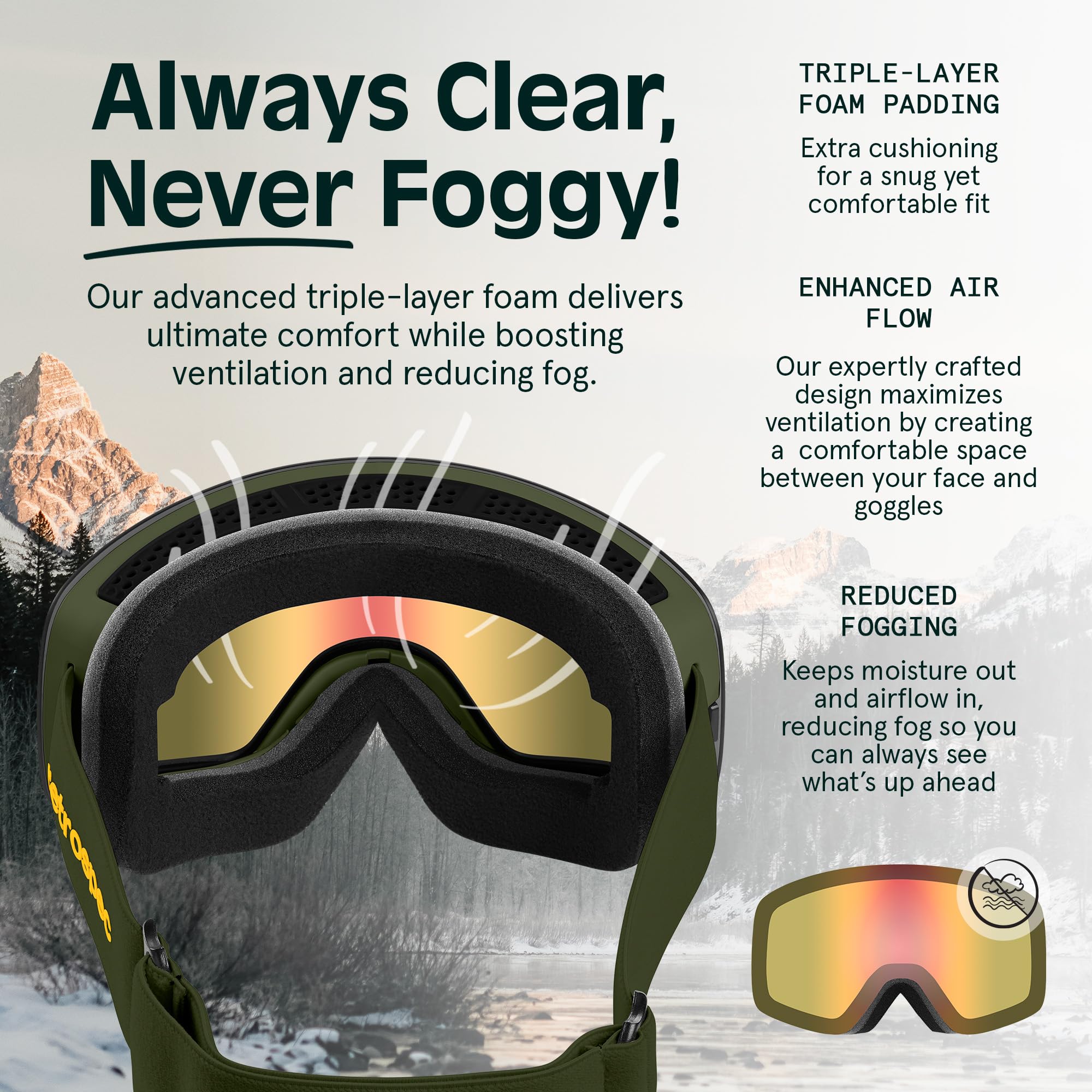 Retrospec Flume magnetic lens swap action for fast tint changes on slope
