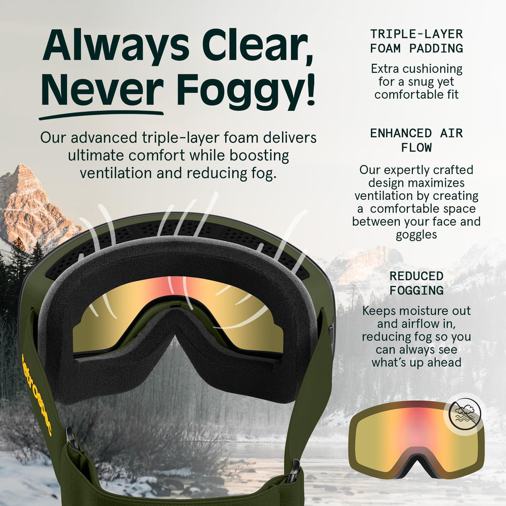 Retrospec Flume magnetic lens swap action for fast tint changes on slope