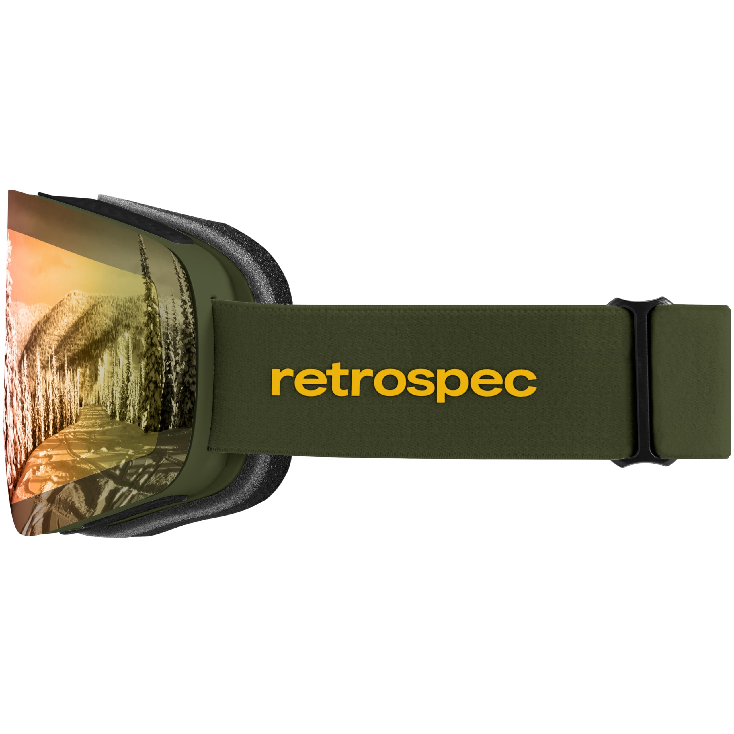 Retrospec Flume worn over glasses demonstrating OTG comfort and clear sight
