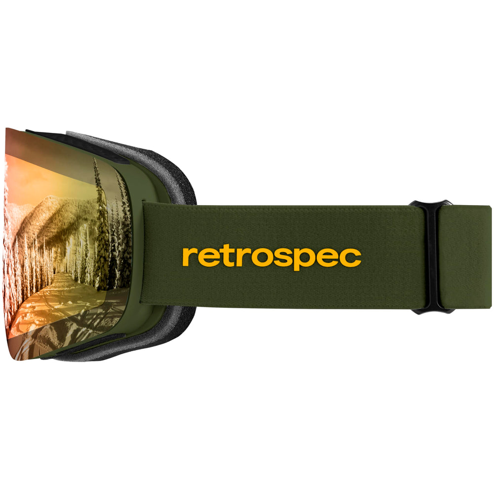 Retrospec Flume worn over glasses demonstrating OTG comfort and clear sight
