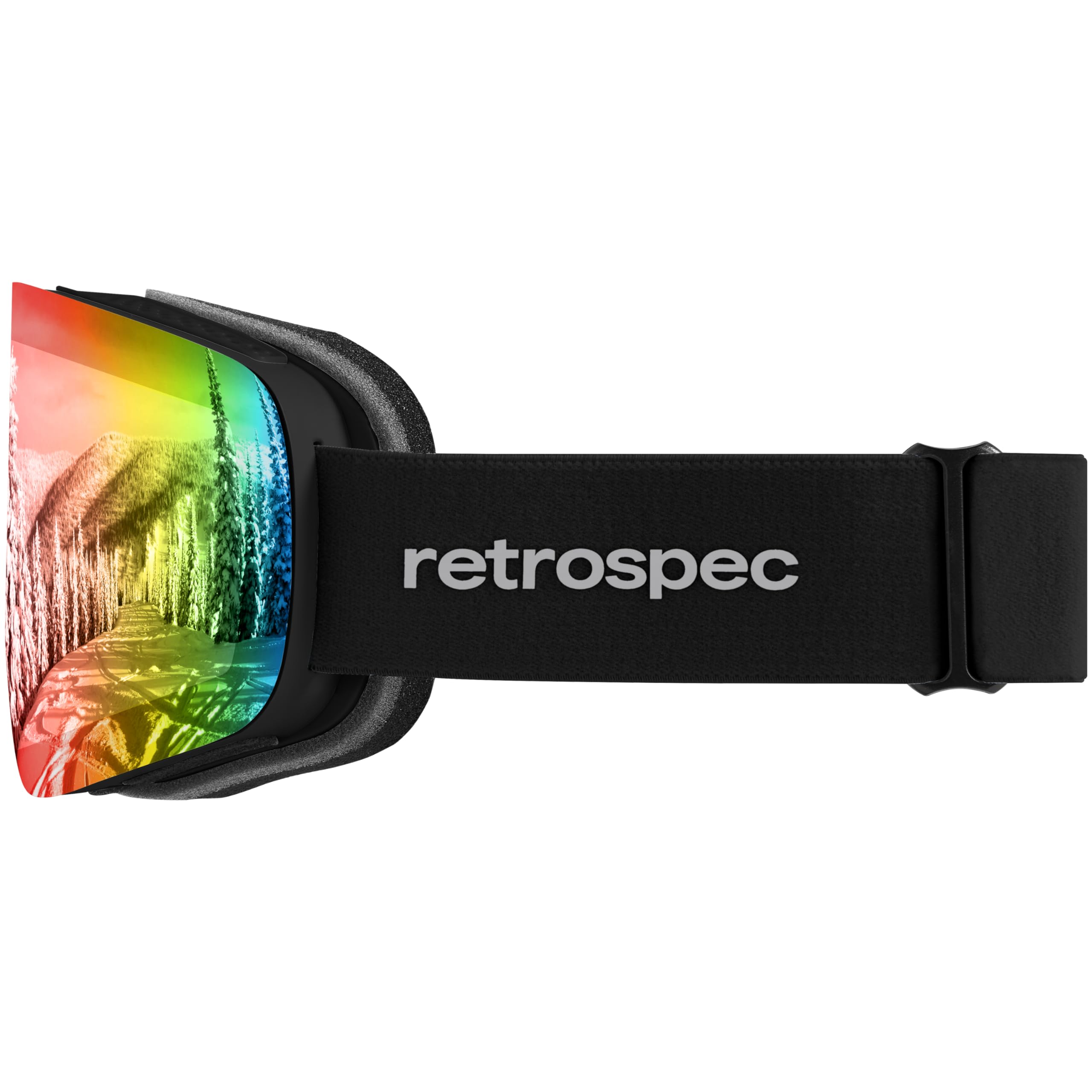 Retrospec Flume over glasses view demonstrating OTG comfort with spectacles