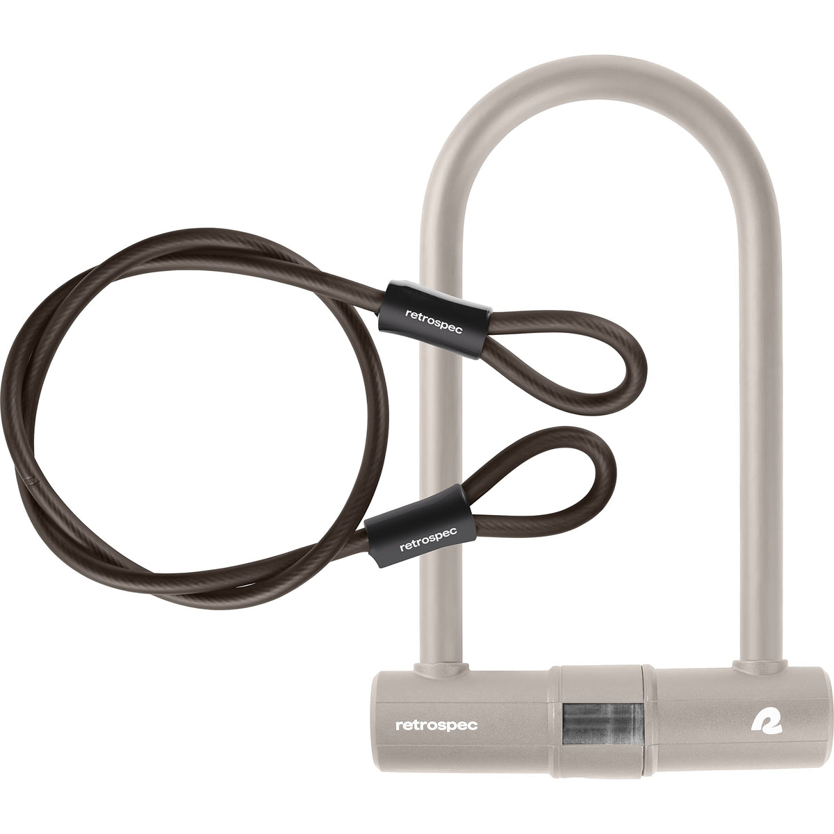 Retrospec Lookout front view showing lock and cable for robust security