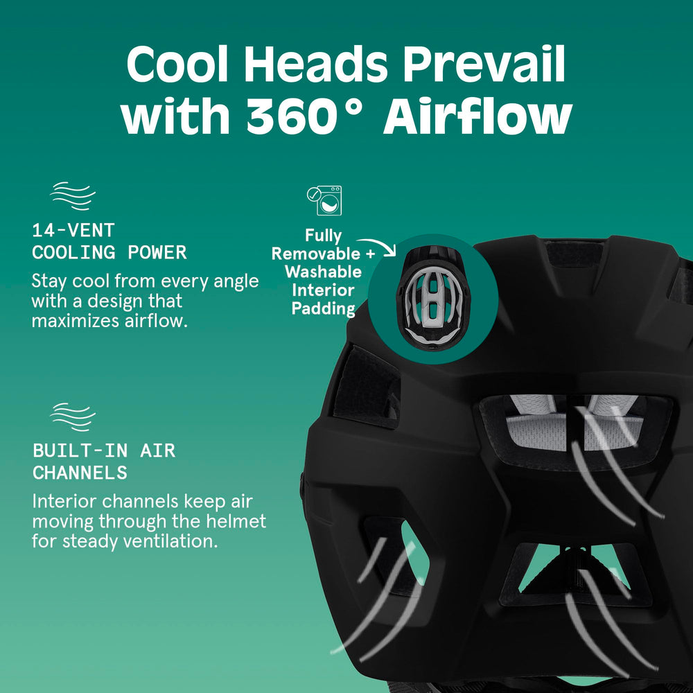 Retrospec Rowan detachable visor removed to show versatile sun protection