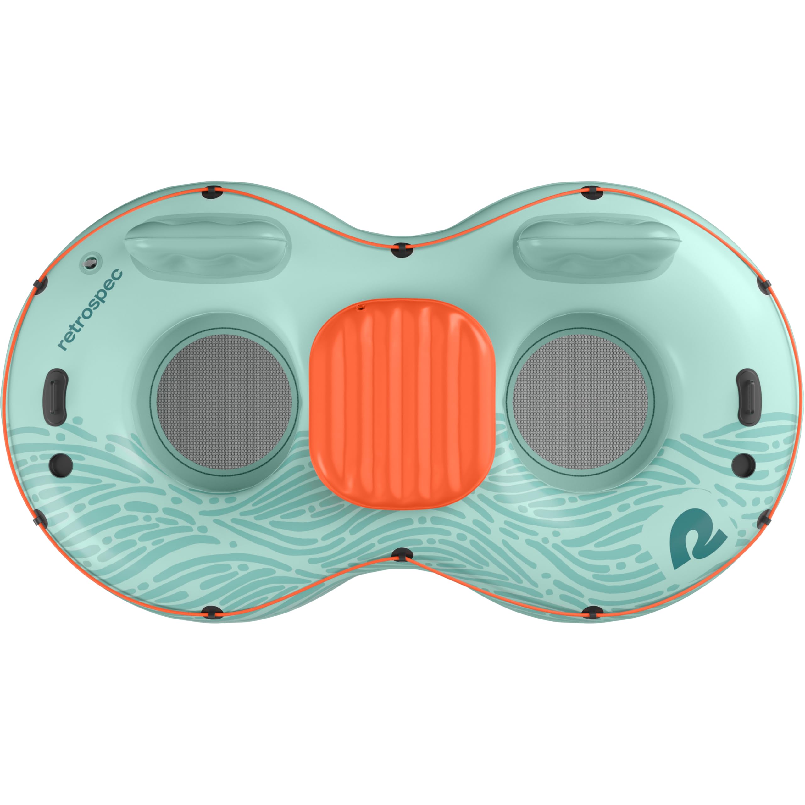 Retrospec Siesta Float Double built-in backrests for relaxed support on the water