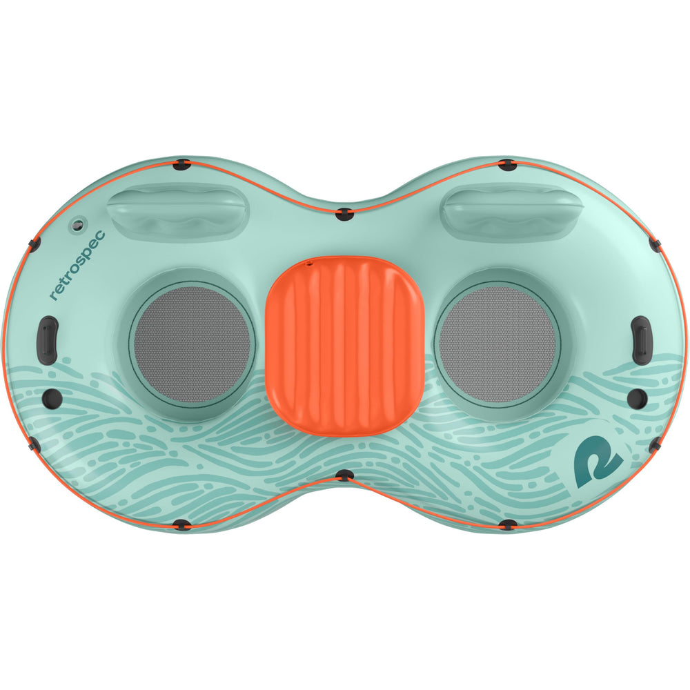 Retrospec Siesta Float Double built-in backrests for relaxed support on the water