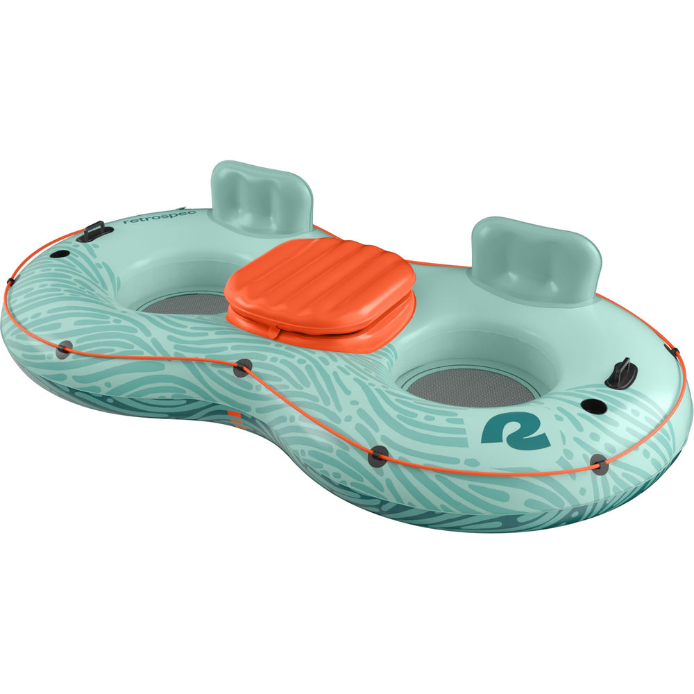 Retrospec Siesta Float Double front view showing roomy two-person seating and durability