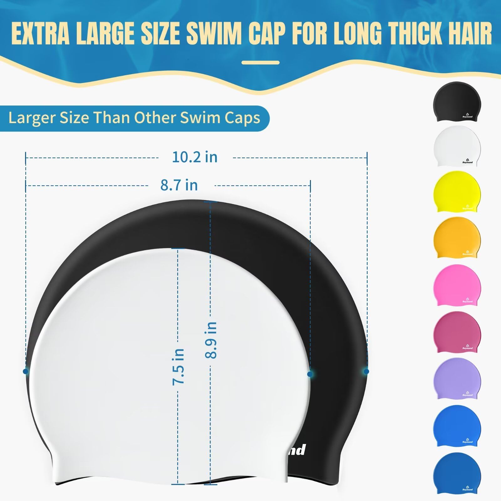 Reymand cap opened beside ruler showing size and extra-space benefit