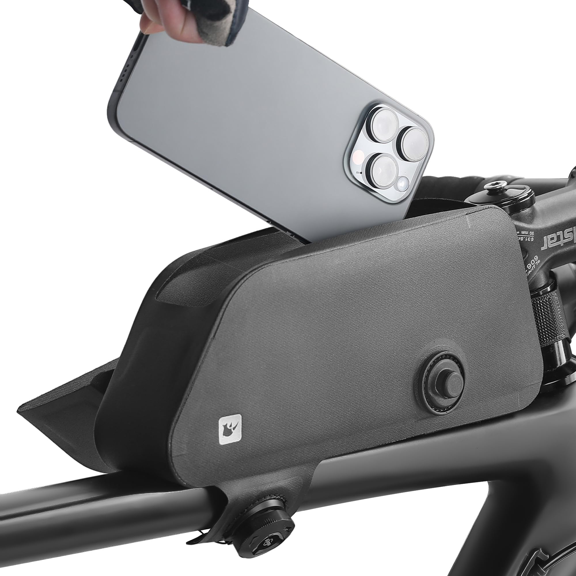 Rhinowalk front view showing top tube placement and low profile benefit