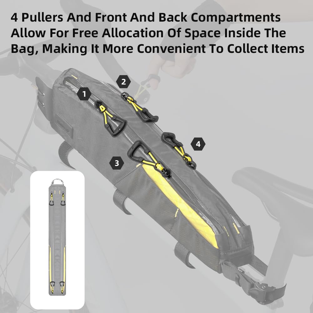 Rhinowalk hidden cable port front opening allowing power bank cable routing on the go