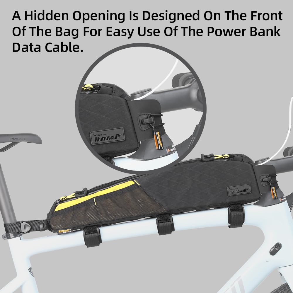 Rhinowalk inner compartments and mesh pockets organizing phone and small items securely