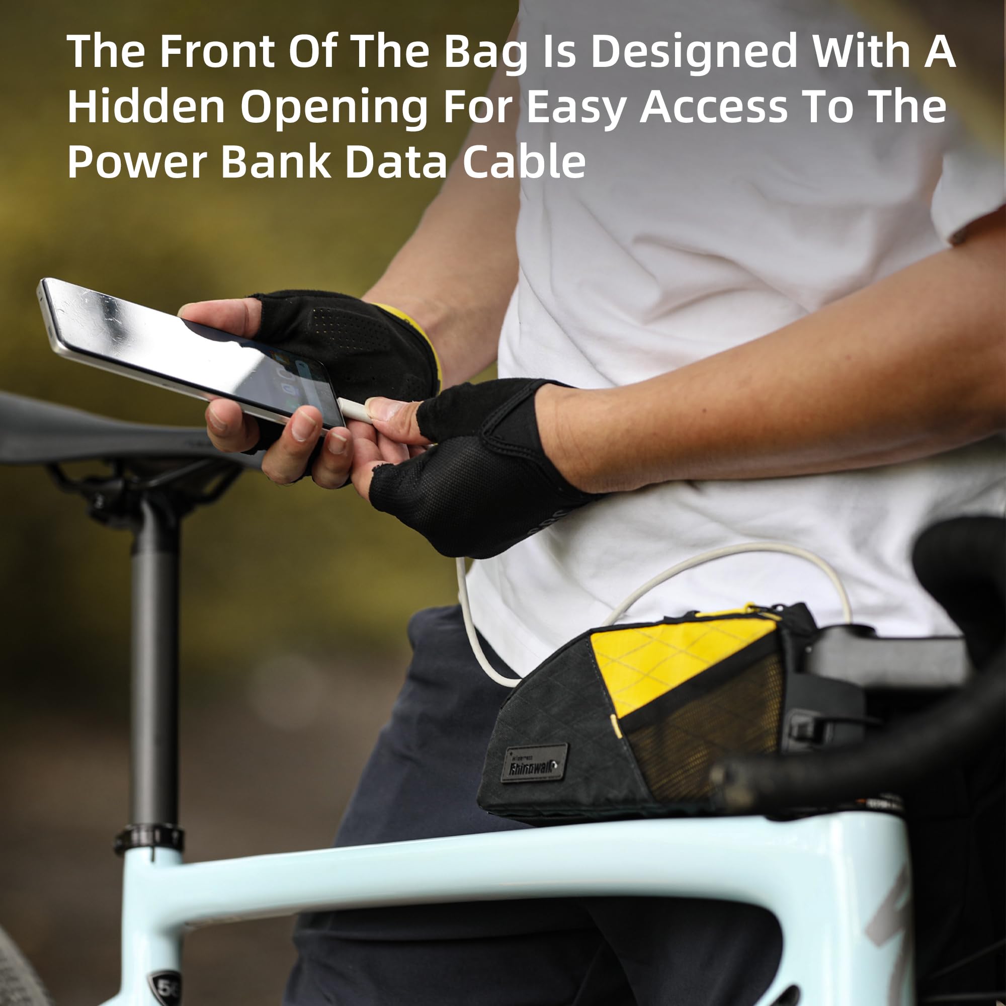 Rhinowalk internal mesh pockets organizing tools and snacks efficiently