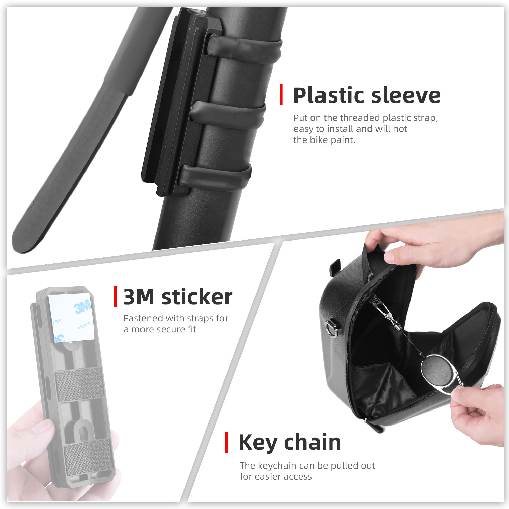Rhinowalk bag detached with shoulder strap ready for hands-free carry