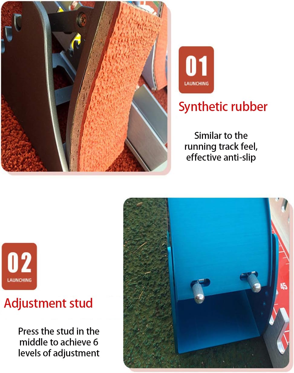 Ribowri detail of angle adjustment for customizable start benefit