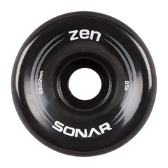 Close-up side profile of Riedell Zen Wheels highlighting urethane edge for consistent grip and stability