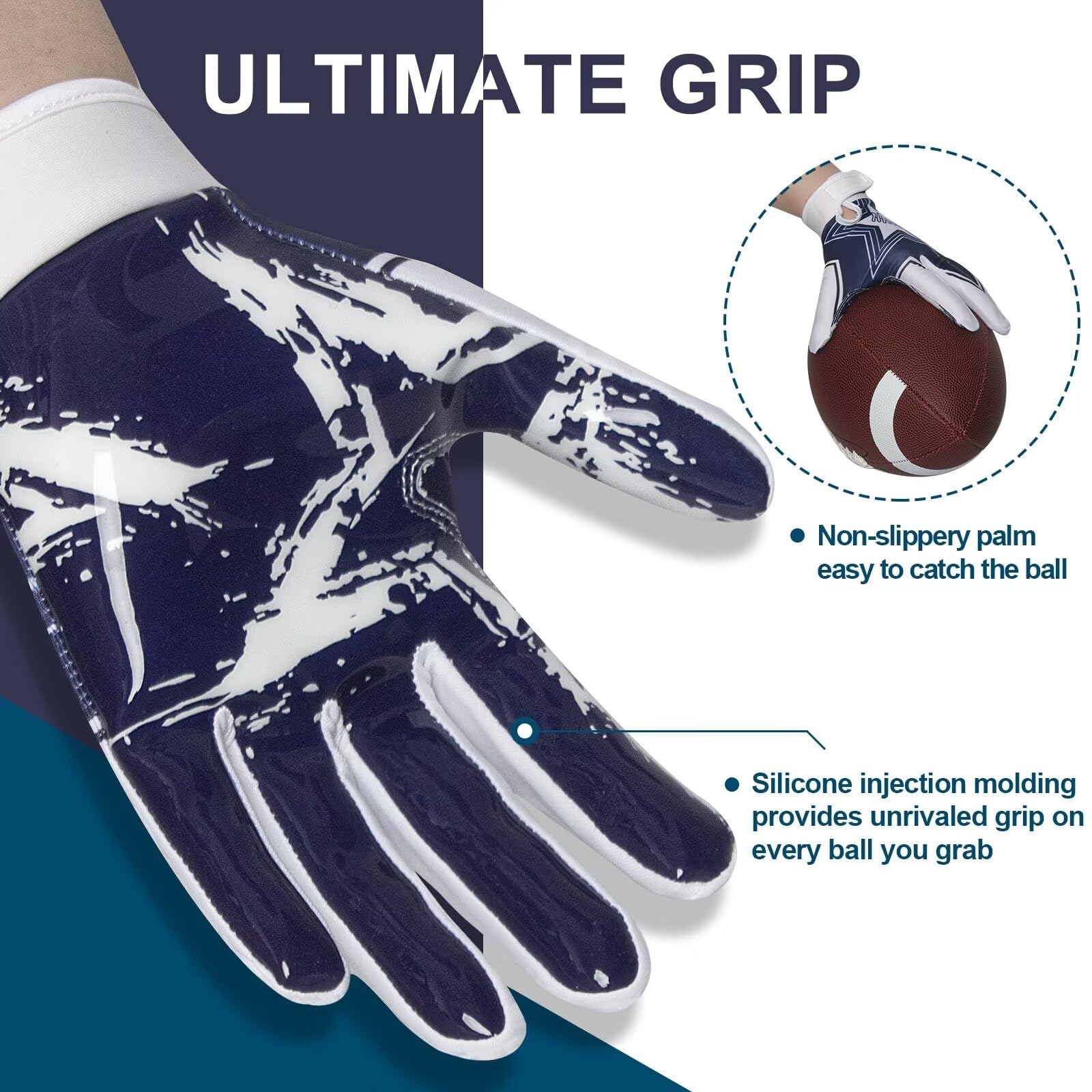 RIGWARL silicone palm closeup highlighting tacky grip for secure holds