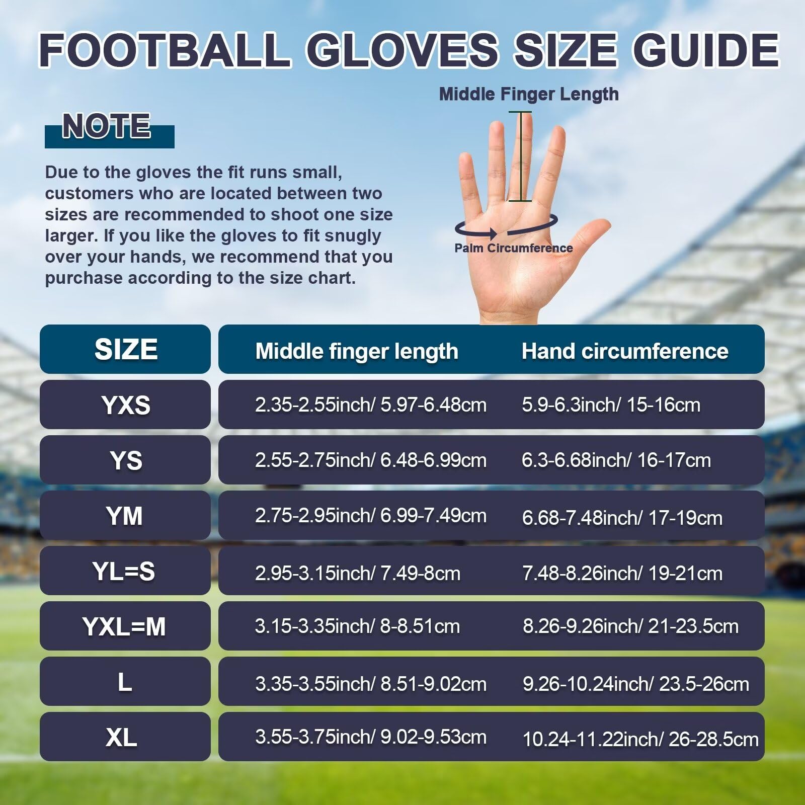 RIGWARL size comparison on hand showing proper fit and finger mobility