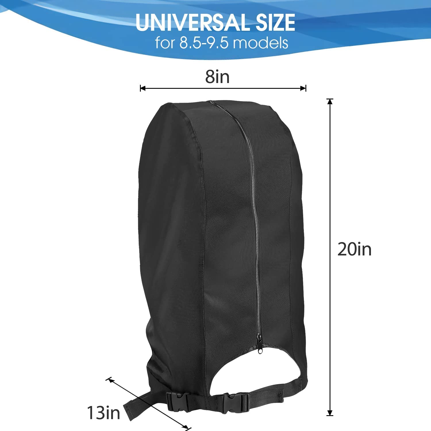 Rilime adjustable buckle strap attachment securing cover in wind