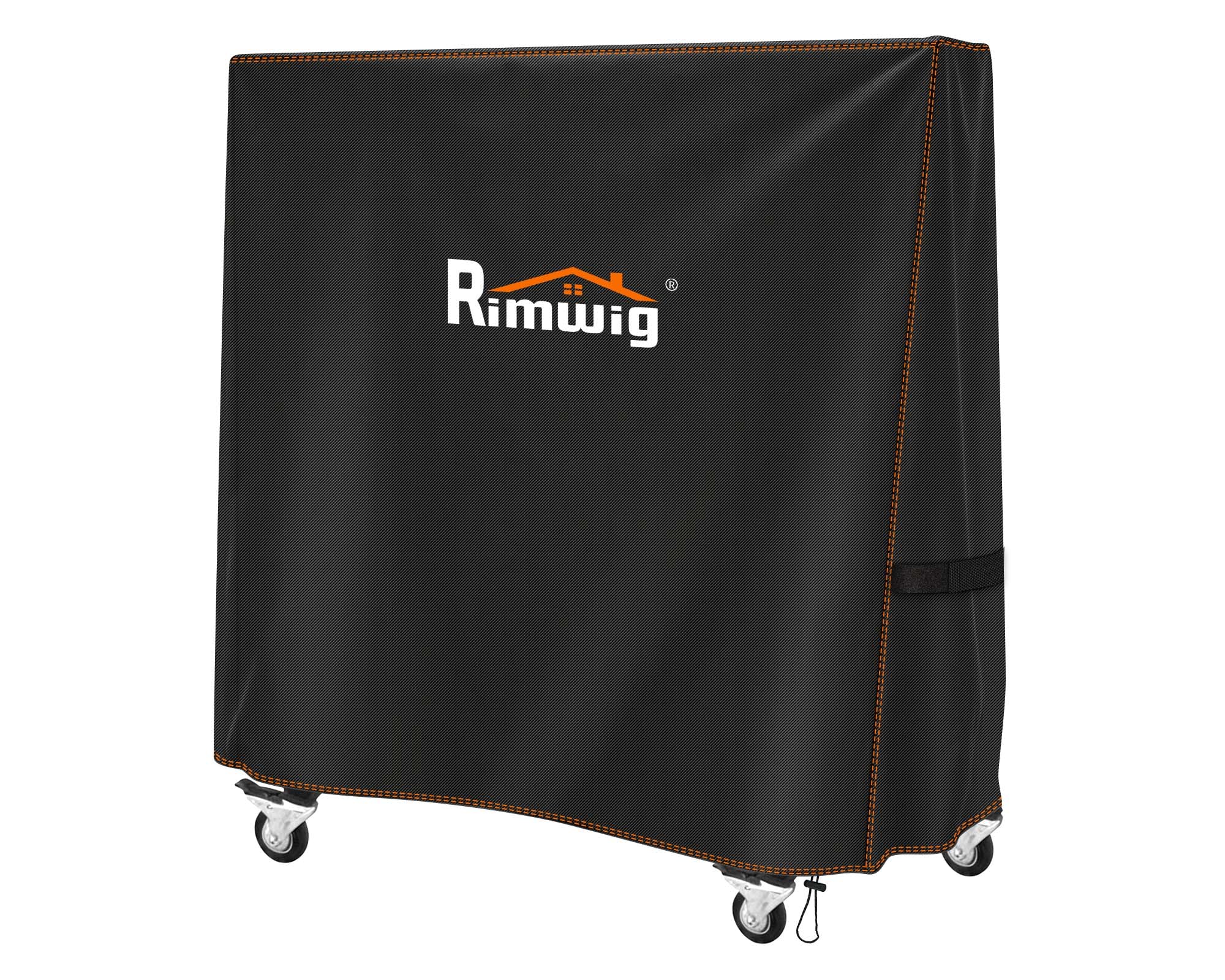 Rimwig front view of full table cover showing complete waterproof protection