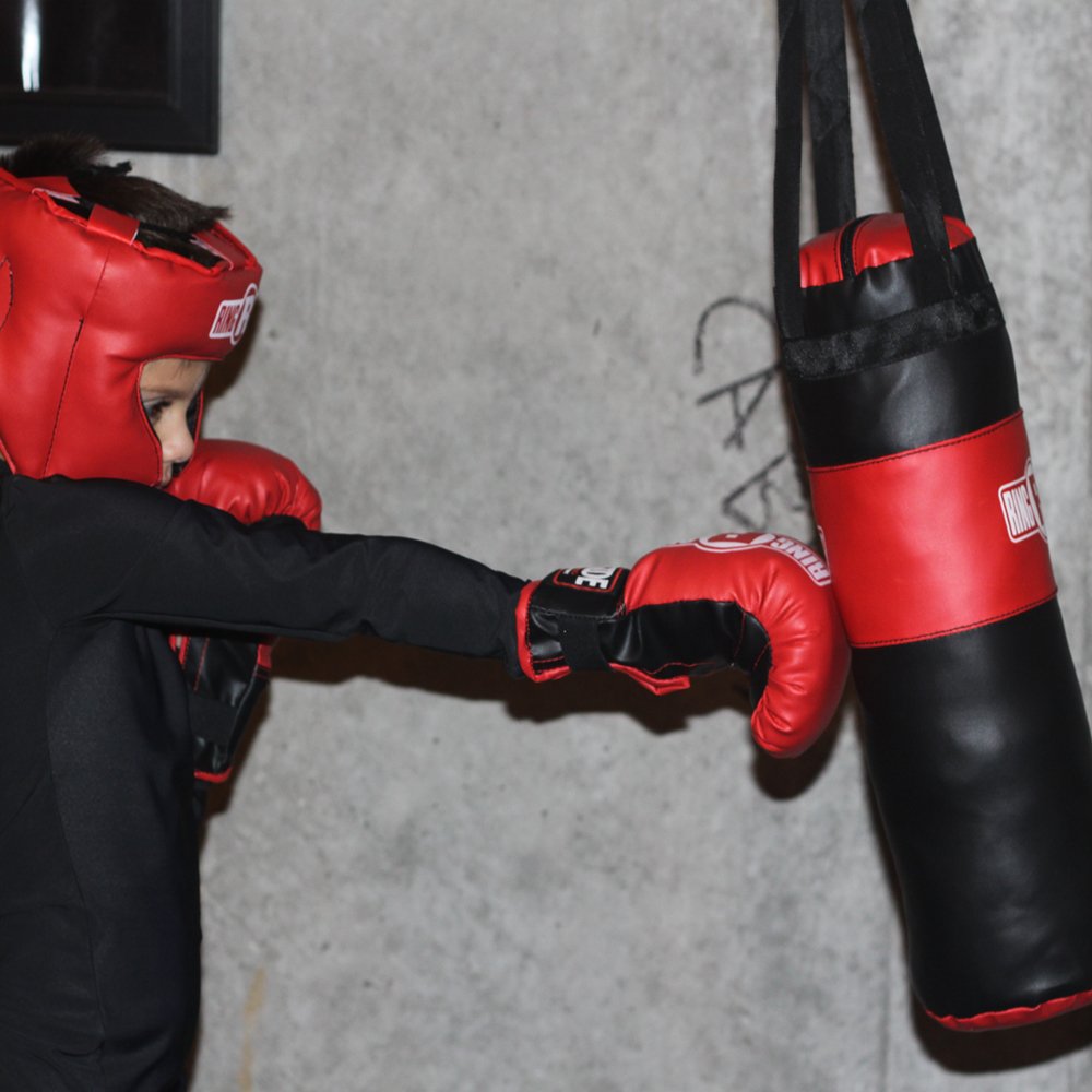 Ringside slip-on gloves detail showing padding and easy wear for quick training sessions