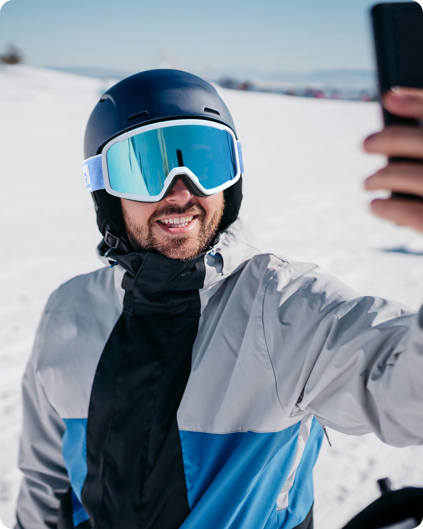 RIOROO goggles with carrying pouch showing travel-ready protection