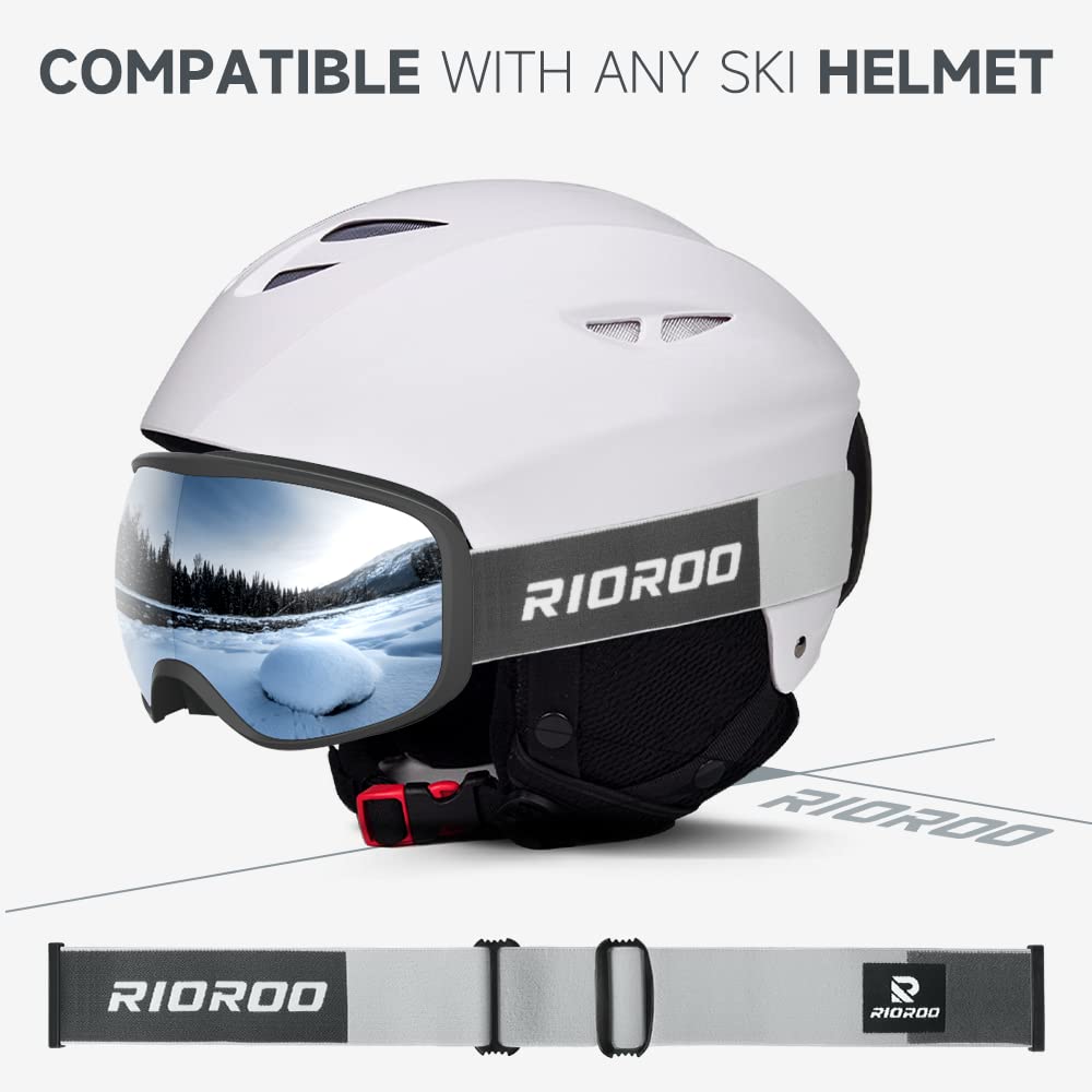 RIOROO goggles in soft pouch showing protective storage and scratch prevention benefit