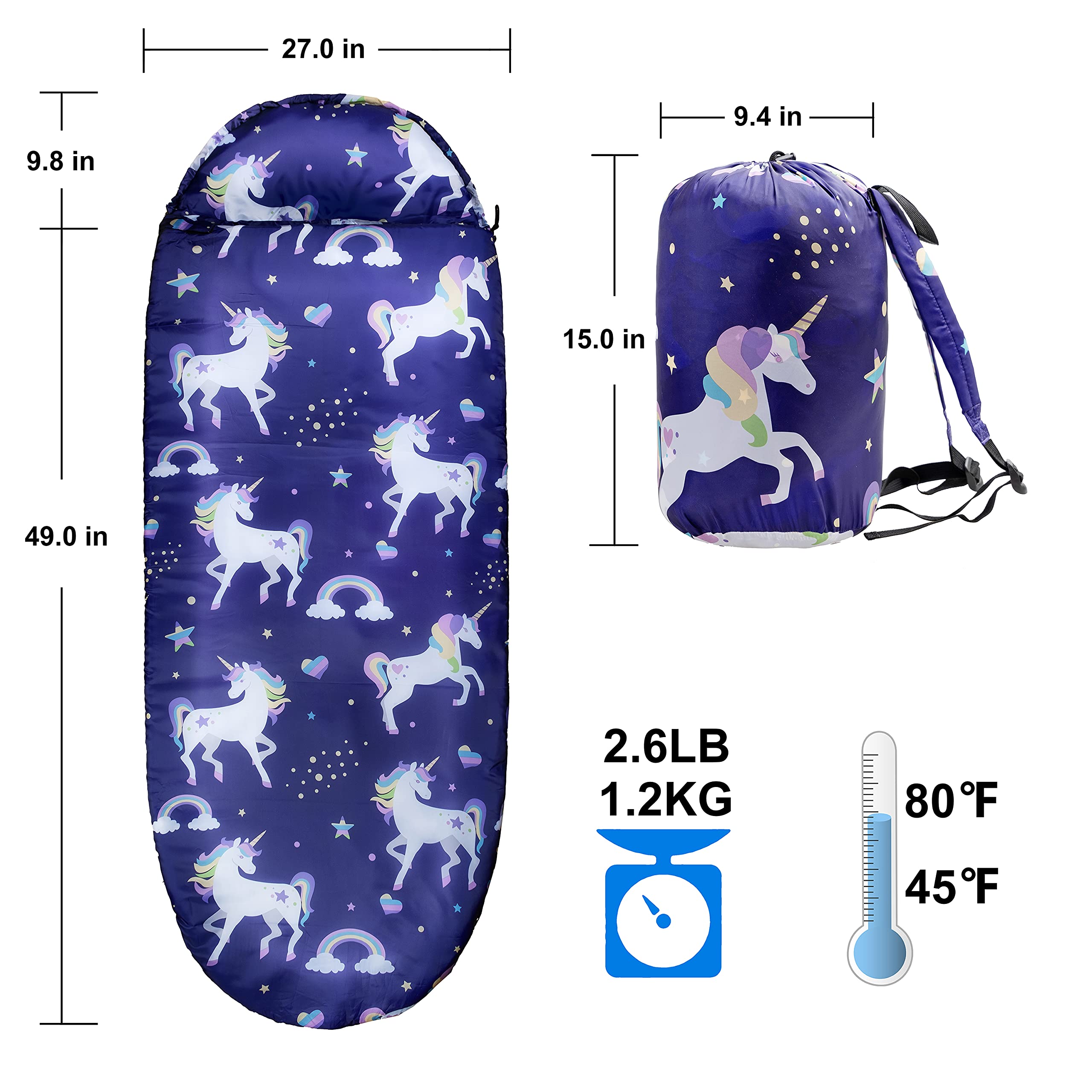 rioyalo rolled in carry sack demonstrates compact, kid-friendly transport benefit