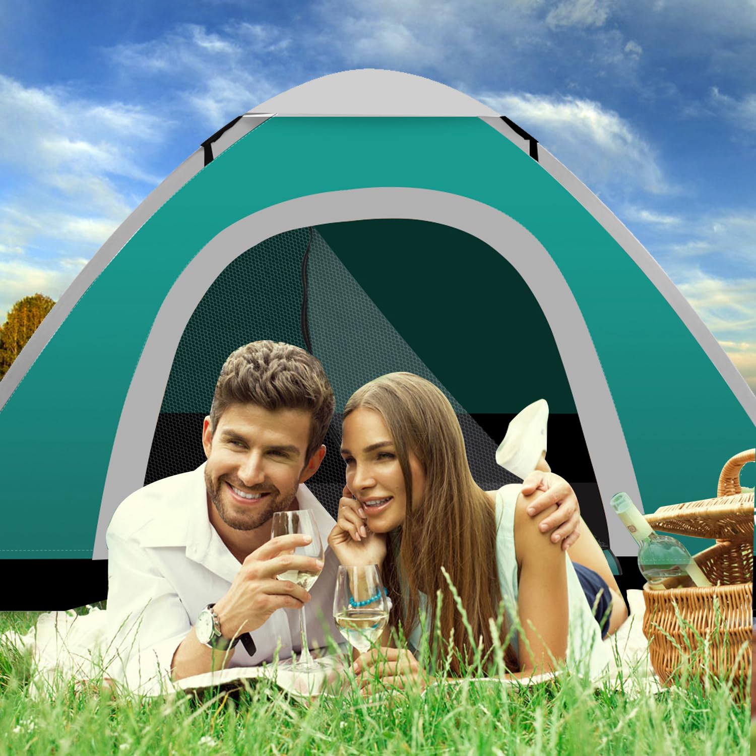 RISEPRO tent set up on beach, illustrating sun protection and outdoor convenience