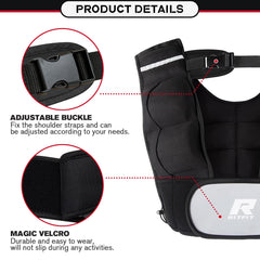 RitFit back view highlighting reflective stripes for 360-degree visibility