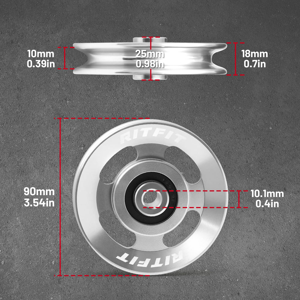RitFit close-up of the 0.39 inch groove showing precise cable guidance benefit