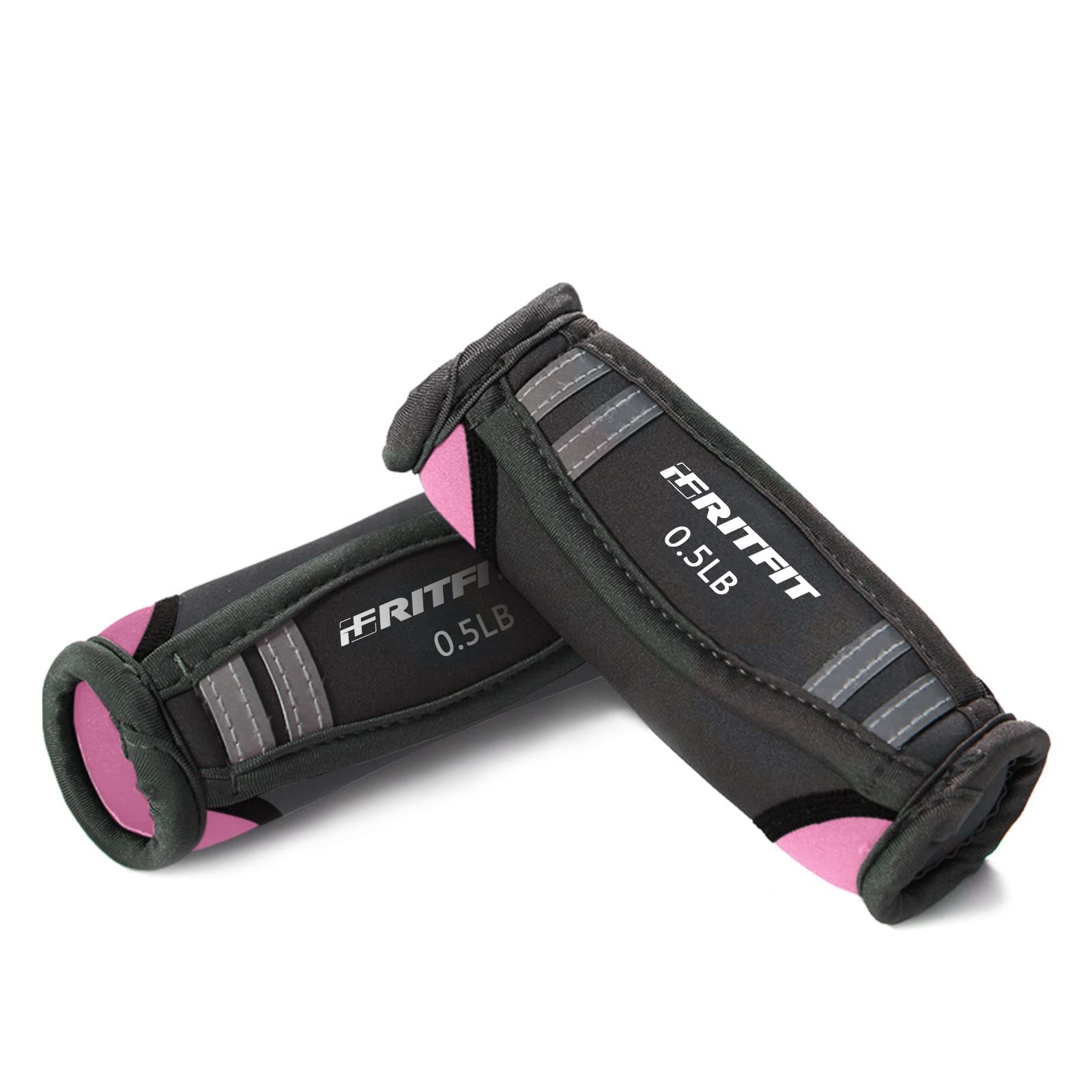 ritfit front view of walking dumbbells showing compact design and comfort