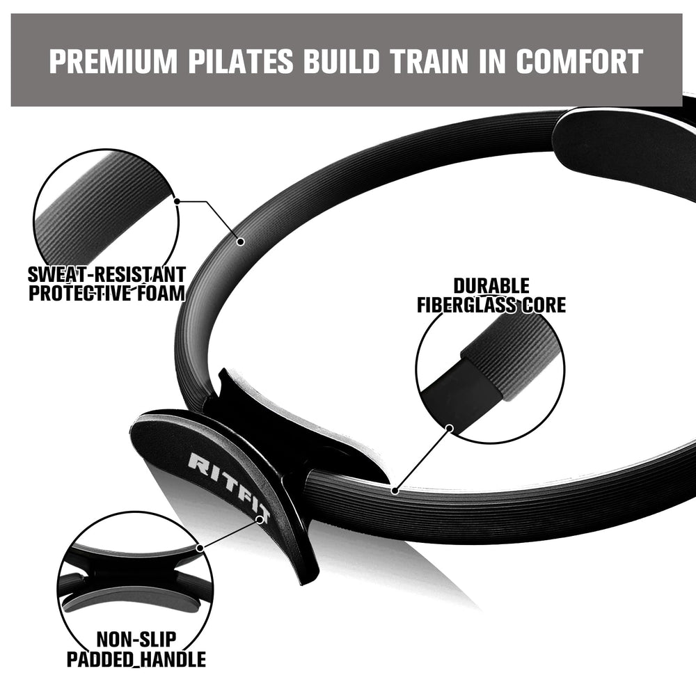 RitFit 9.8 inch Pilates ball texture shot improving core stability drills