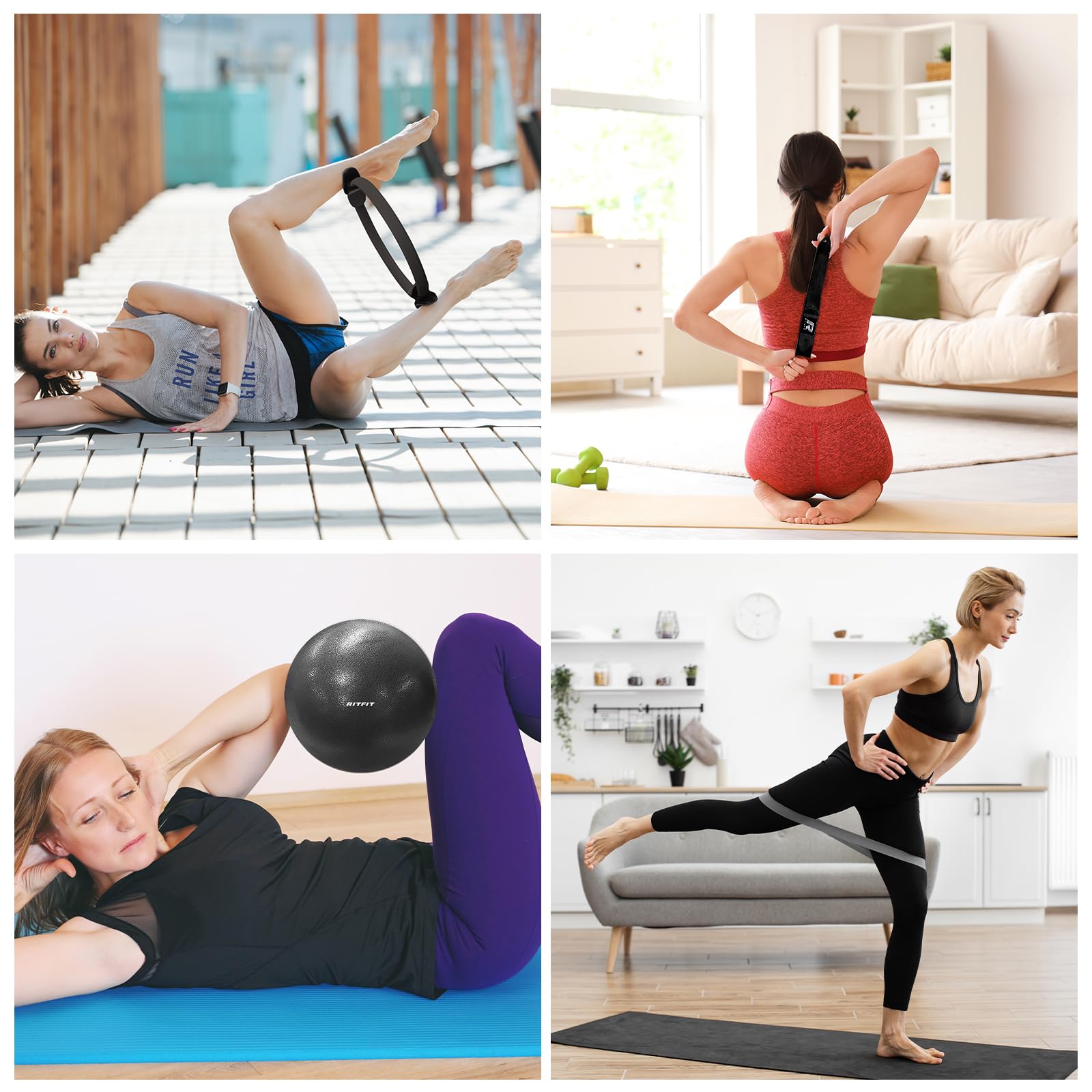 RitFit ring held in hand to show 14 inch scale and portable convenience