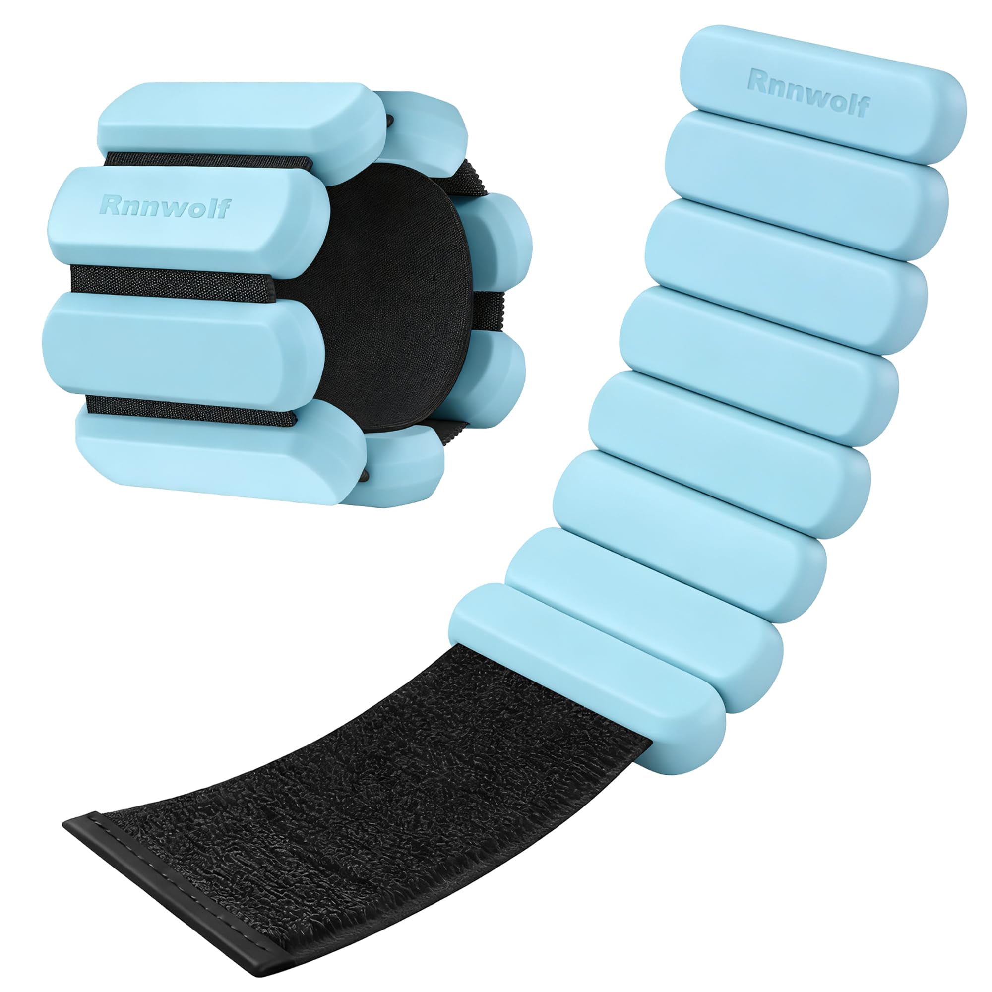 Rnnwolf front view showing bracelet pair and compact design for portable resistance