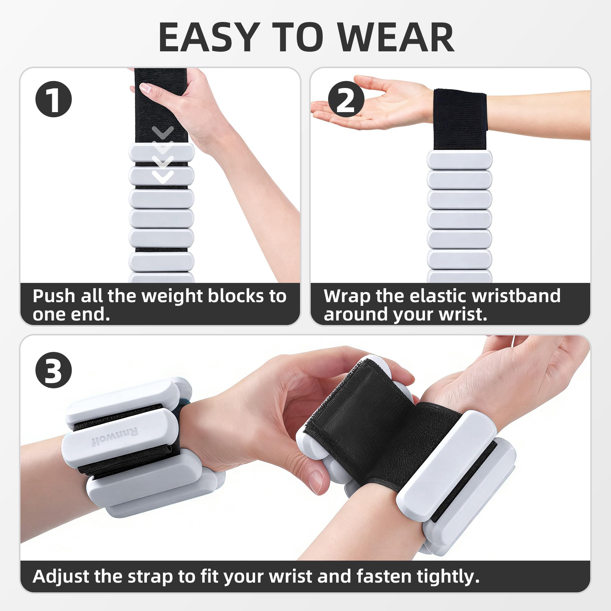 Rnnwolf internal steel weight blocks detail showing detachable customization benefit