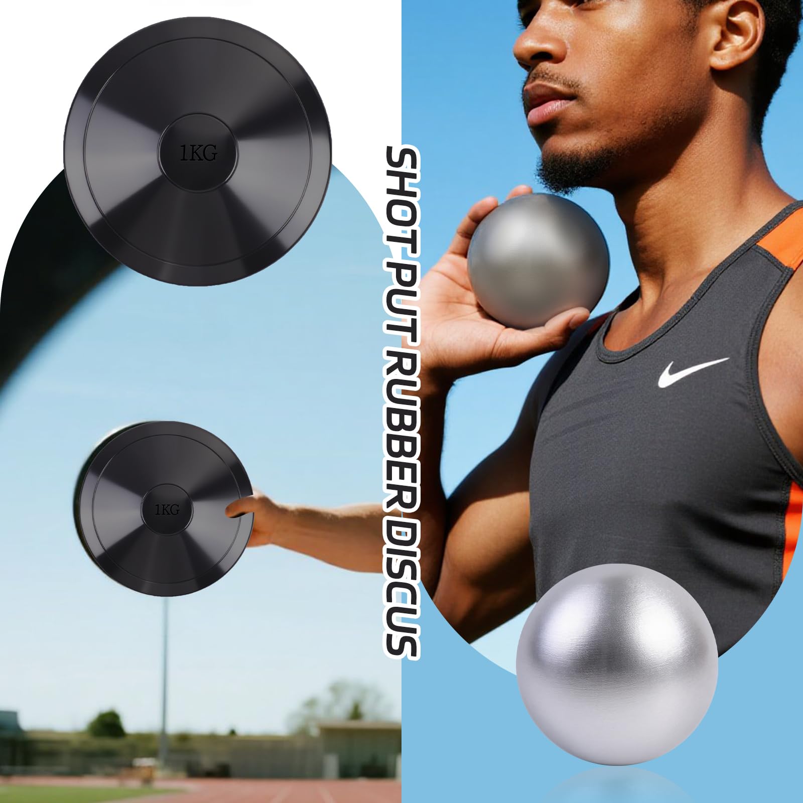 Roadtofree discus edge flex detail showing rubber resilience and surface protection