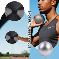 Roadtofree discus edge flex detail showing rubber resilience and surface protection