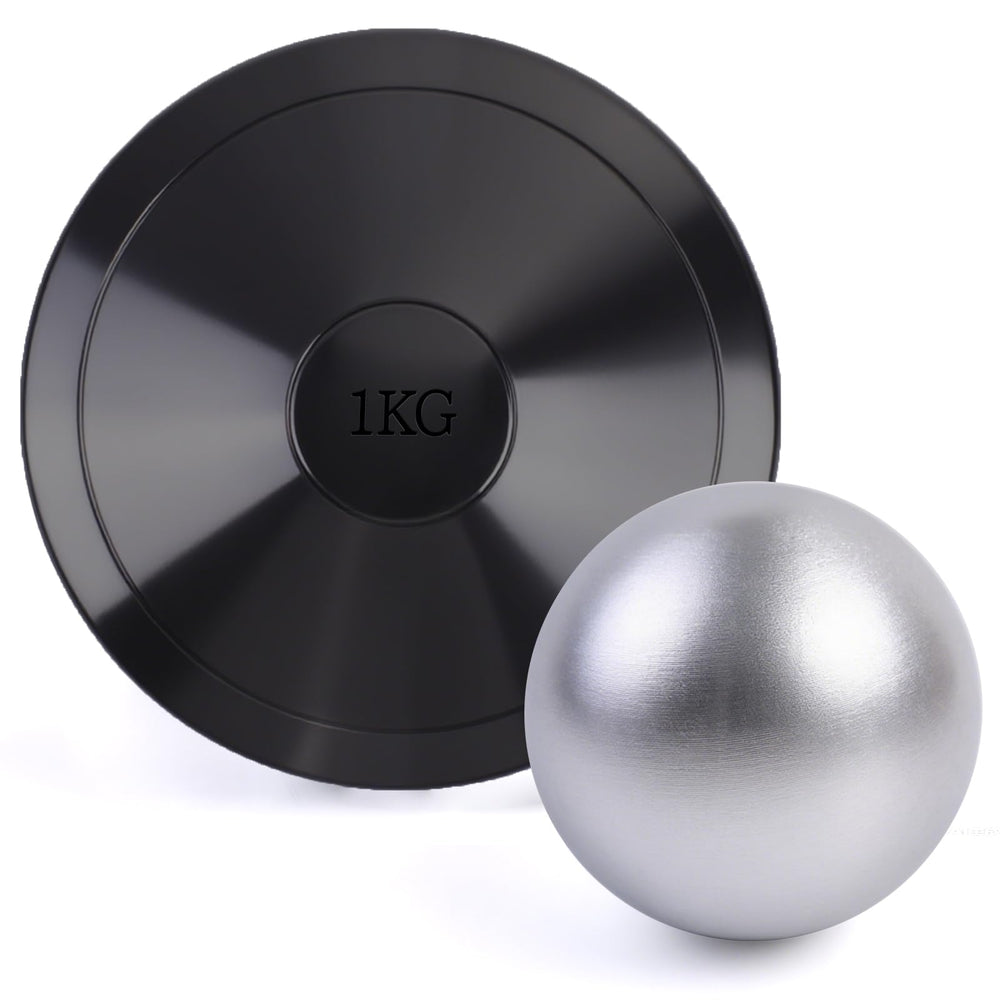 Roadtofree cast iron shot put front view showing solid build and reliable weight