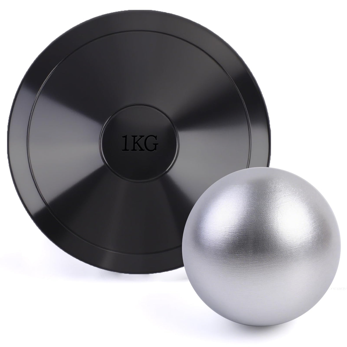 Roadtofree cast iron shot put front view showing solid build and reliable weight