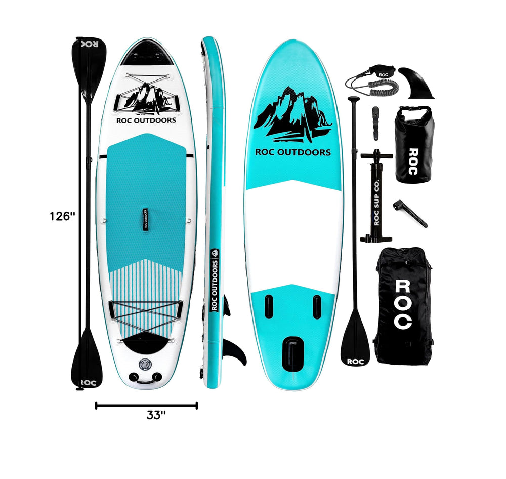 Roc rolled and packed in backpack for easy transport and storage