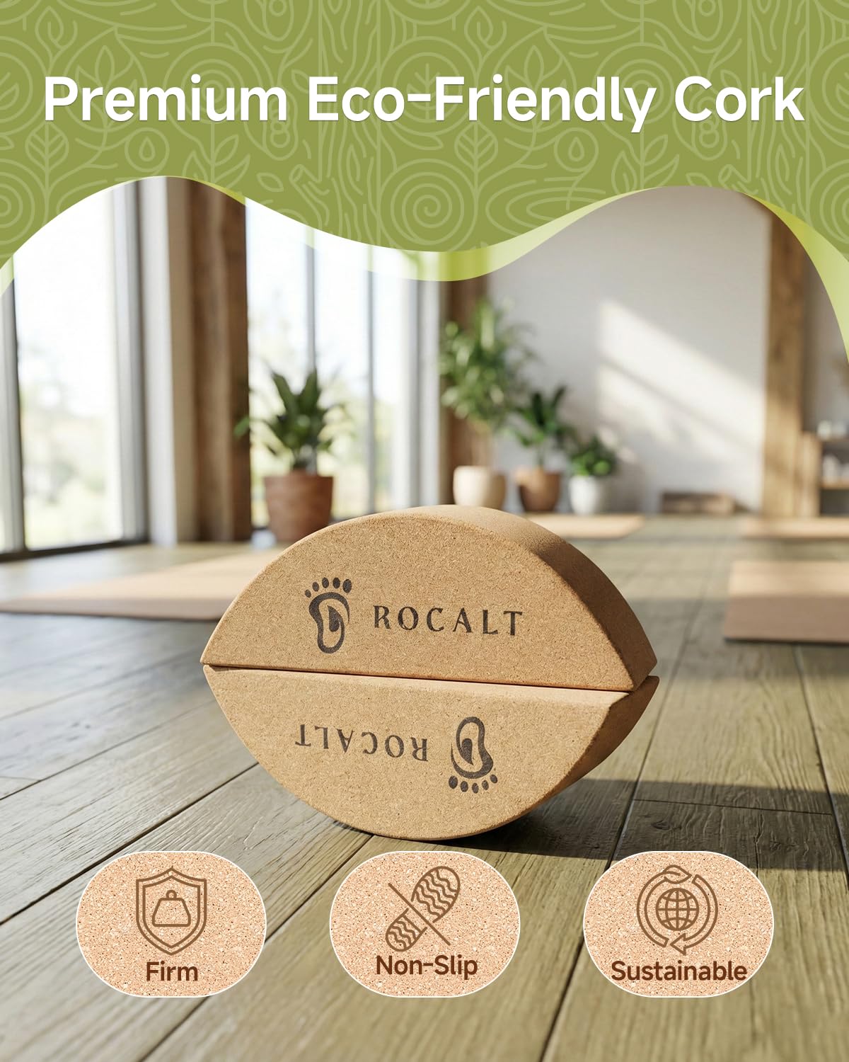Rocalt next to guide cards showing step-by-step exercise assistance
