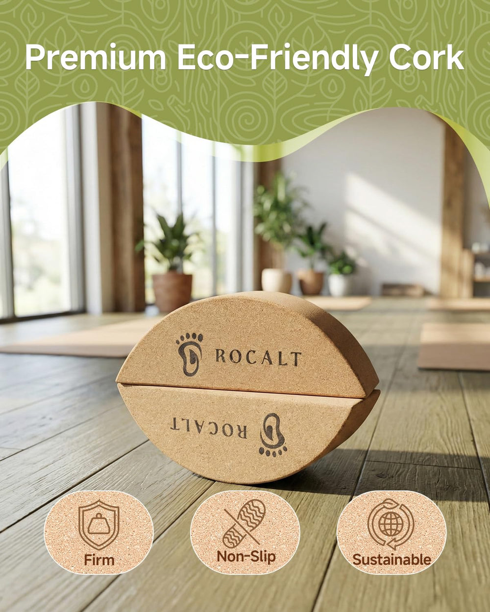 Rocalt next to guide cards showing step-by-step exercise assistance